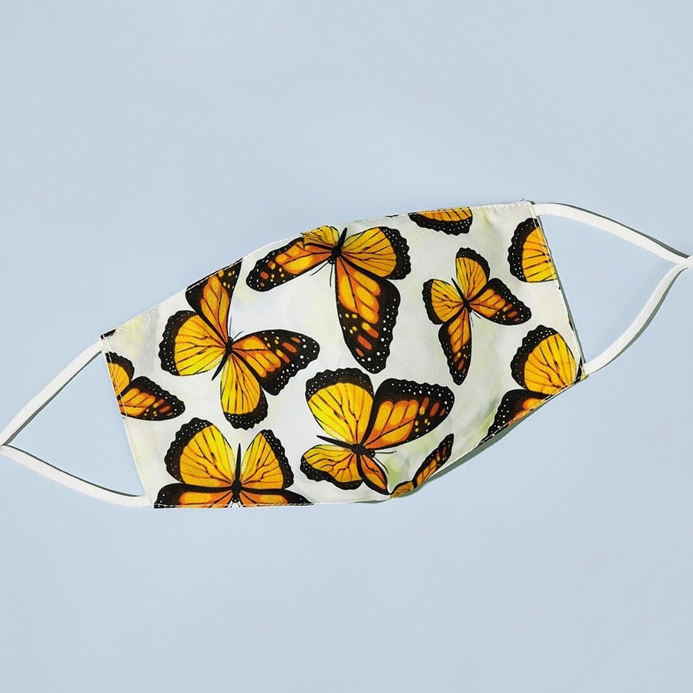 Gold Butterfly face mask